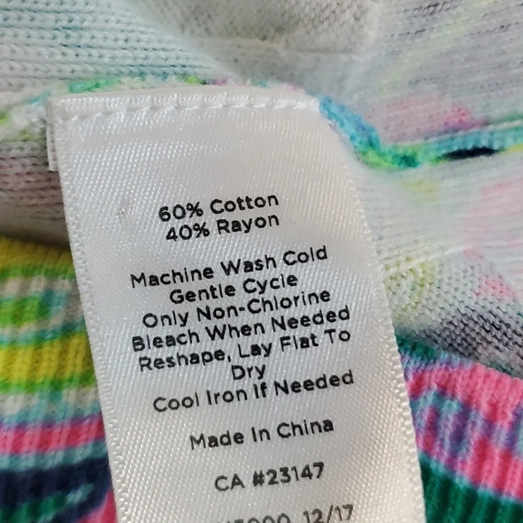 Talbots Petites WomenCardigan Sweater V-Neck Colorful Paisley XLp - Picture 11 of 12